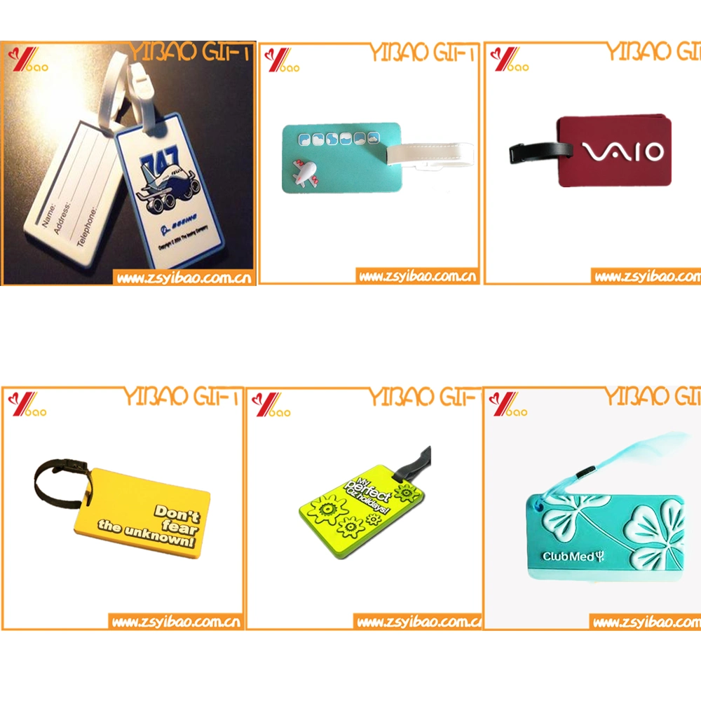 Custom Soft PVC Luggage Key Tag for Promotion Gifts