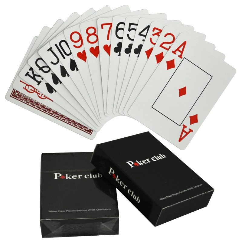 Custom Poker Club 100% New PVC/Plastic Poker Playing Cards