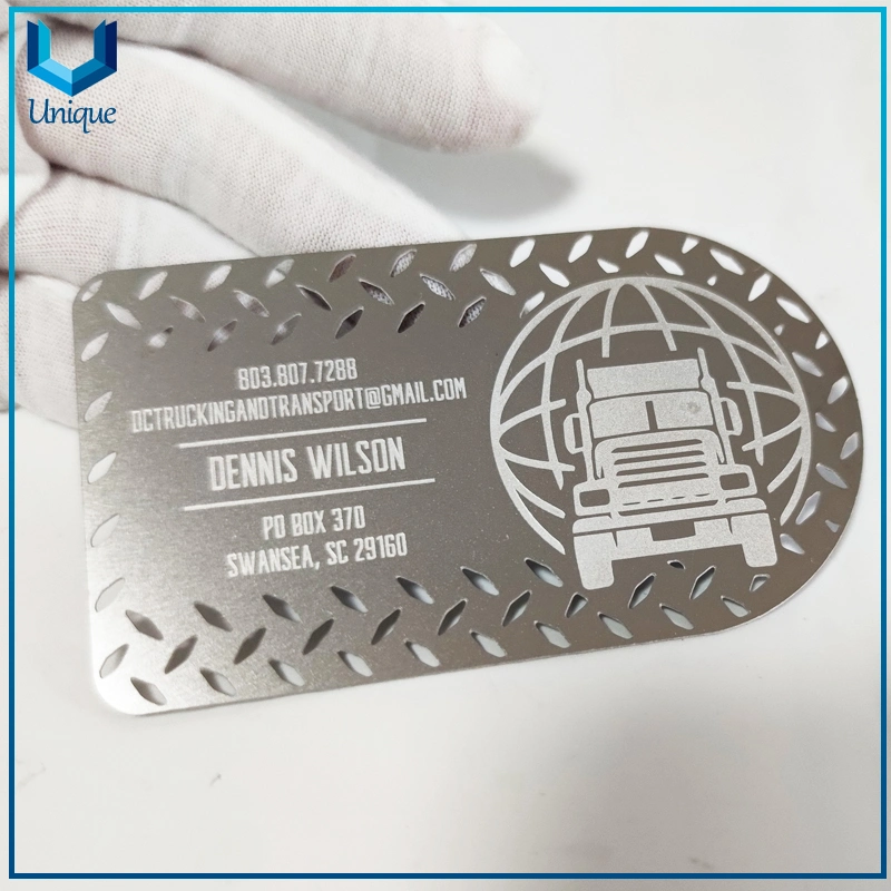 Metal Crafts Manufacturer Wholesale Custom Printing Luxury Stainless Steel Metal Business Name Card, Fashion Personalized Visiting Cards, VIP Membership Card