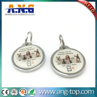 Tag NFC durevole, portachiavi RFID, tag NFC epossidico per animali domestici