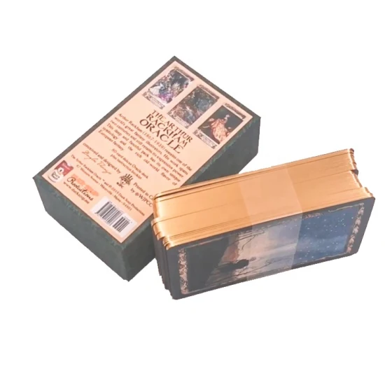 Mazzo di carte dei tarocchi personalizzato Saluto in metallo Carta kraft Mazzo da poker in plastica PVC Carte da gioco commerciali all'ingrosso