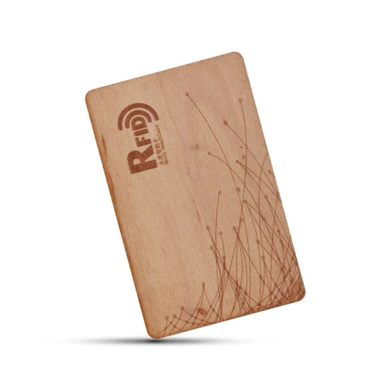 Il produttore Huahao ha personalizzato le carte in legno RFID aziendali riciclabili e biodegradabili