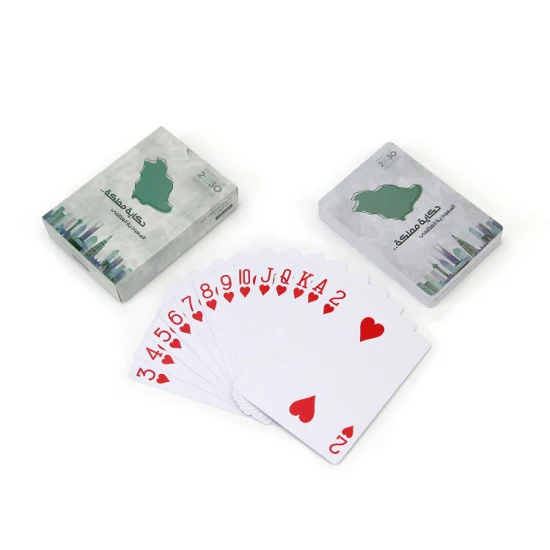 Prezzo all'ingrosso Carta da poker Kuwait Stampa personalizzata Carte da gioco in plastica 100% Arabia Saudita Qatar Carta da gioco in plastica al 100%.