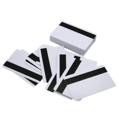 Carte in PVC bianco di alta qualità con banda magnetica Hico da 1/2