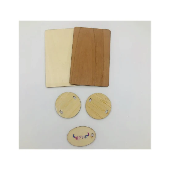 Produttore di carte RFID artigianali personalizzate in legno di bambù, carta IC/ID NFC